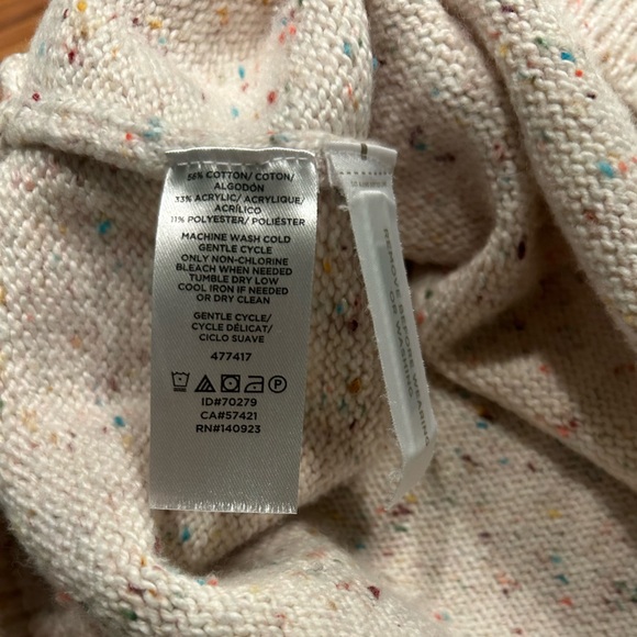 LOFT Flecked Popcorn Knit Oversized Sweater Women’s Size XS/S - Picture 9 of 9